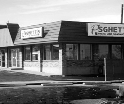 Psghettis storefront 1990s