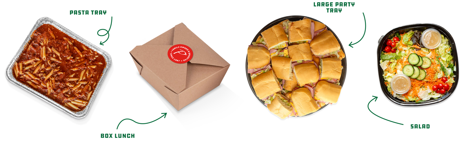 Catering menu items